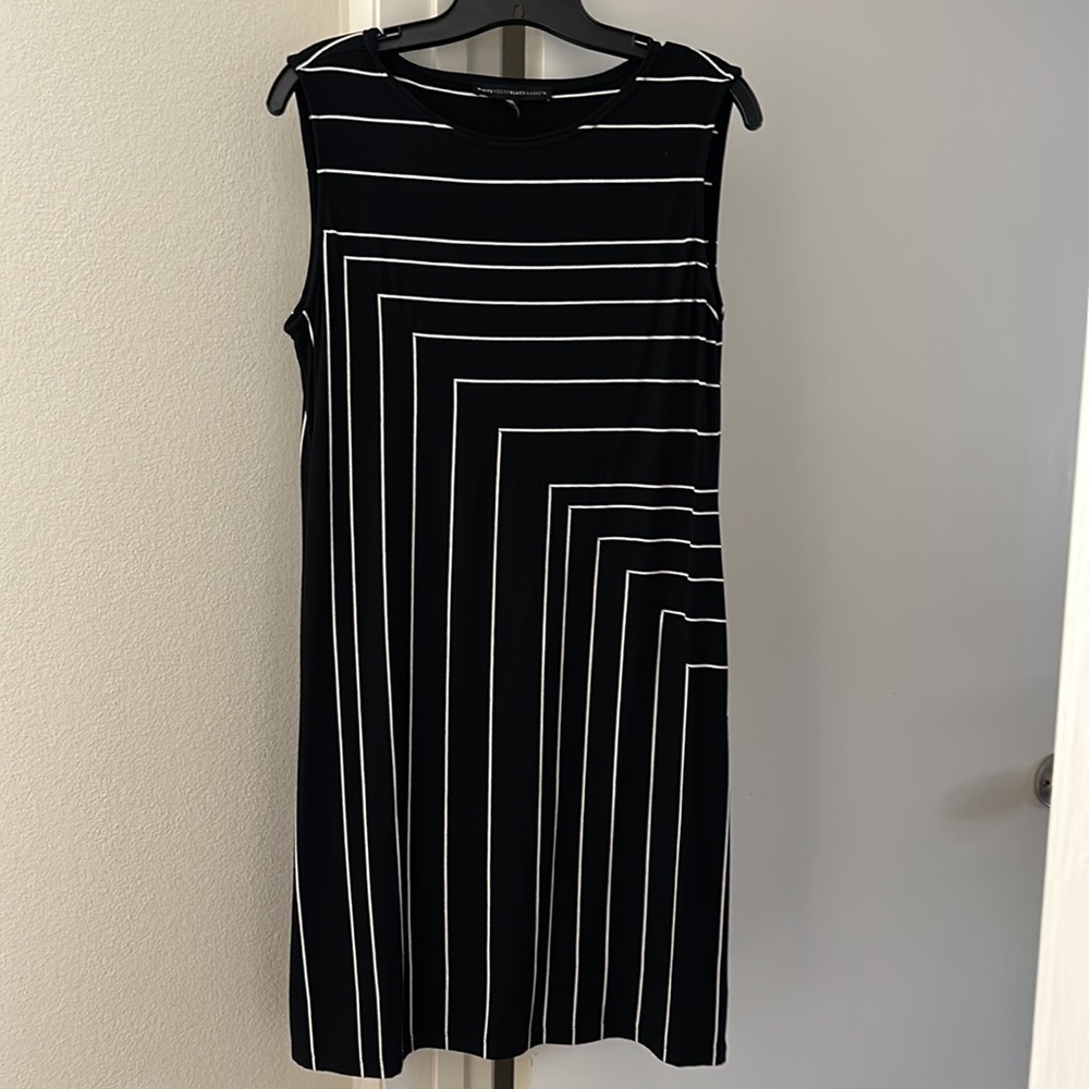 White House Black Market sleeveless cotton tee dress